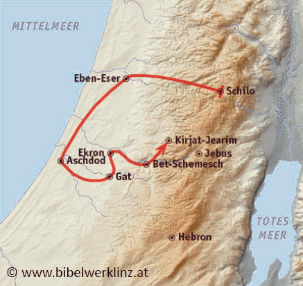 Landkarte israel altes testament